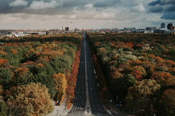 View over Berlin Tiergarten