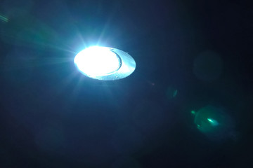 The xenon lamp in car's headlight glows. © Ludmila