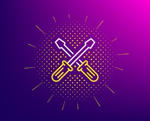 Screwdriver line icon