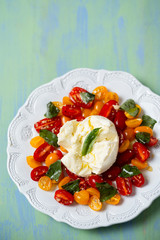 rustic italian caprese salad