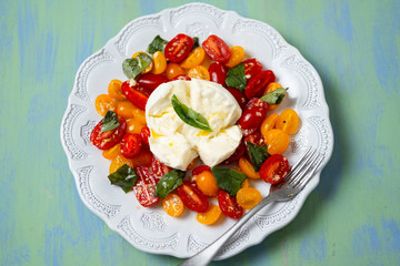 rustic italian caprese salad