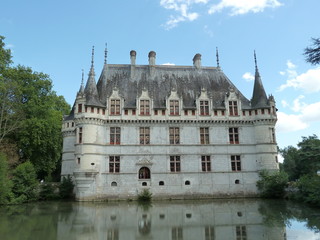 Castle of Azay-le-Rideau in France