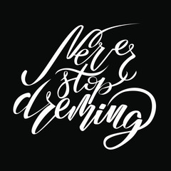 phrase motivation calligraphy lettering hand writing