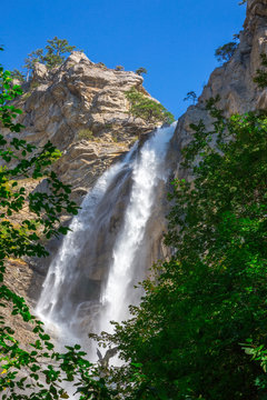 Uchan-su falls on the mountain Ah-Petri in the Crimea