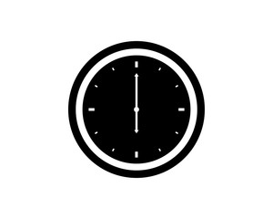 Clock Icon Vector Logo Template Illustration Design