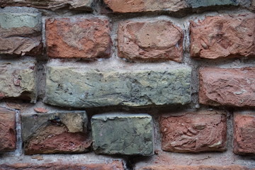 wall of old bricks