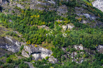 beautiful landscape of Norwegian fjords in summer