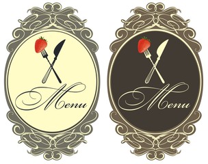 Restaurant menu design. Vector  menu template