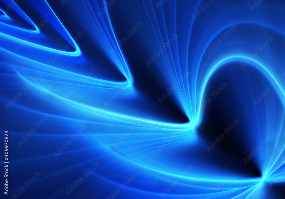 Poster abstract color dynamic background with lighting effect. fractal art