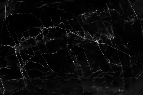Black marble natural pattern for background, abstract black and white