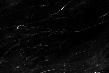 Black marble natural pattern for background, abstract black and white