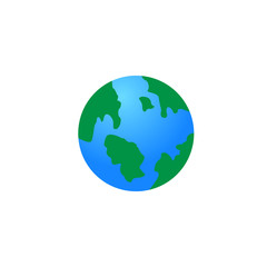 Earth icon. Design template vector