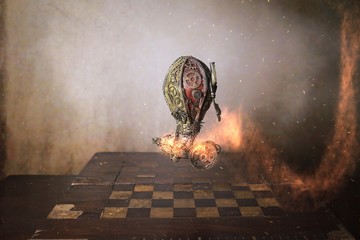 Steampunk viaggio in mongolfiera in giro per il mondo