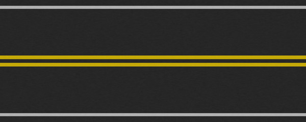 Two yellow straight line highway texture background