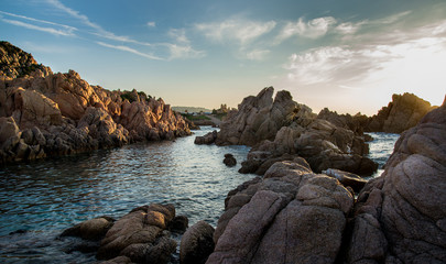 Costa Paradiso rocks at sunset, Sardinia, Italy
