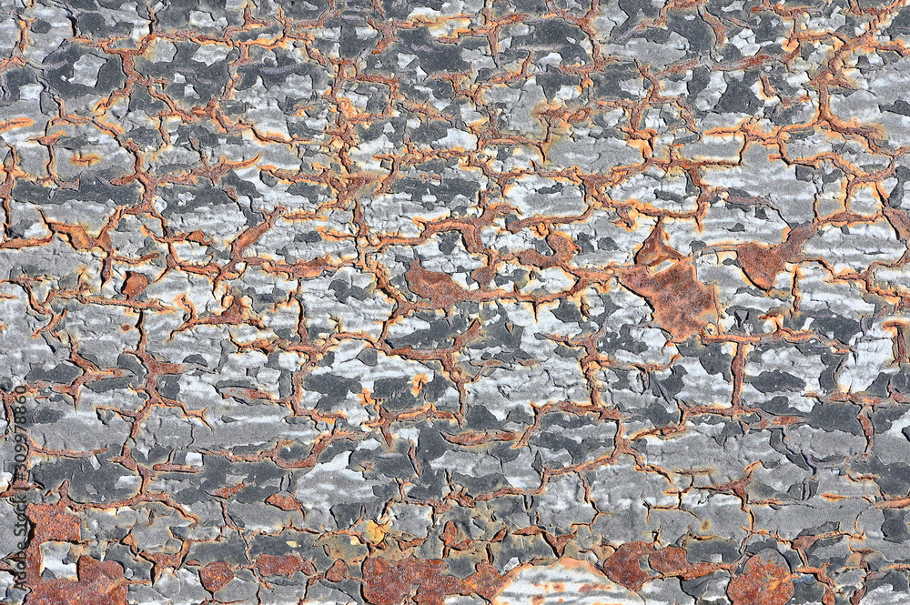 Poster rusty metal panel texture for background design