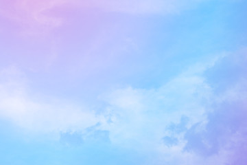 cloud background with a pastel colour