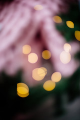 Abstract blurred background with lights.
