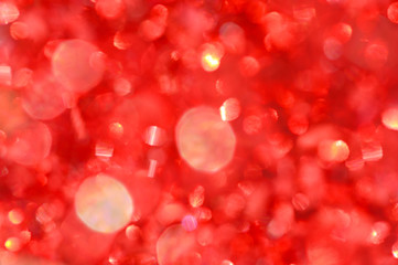 Red background,Defocused abstract Red bokeh blurred circle light background