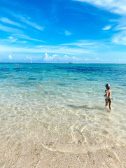 little girl on the beach