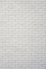 Naklejka premium White brick wall for background and texture.-Image