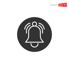 Bell Notification Icon Design Vector