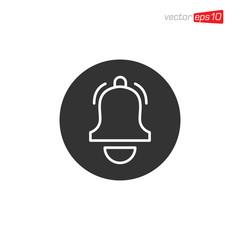 Bell Notification Icon Design Vector