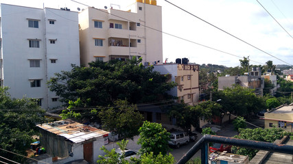 Obraz premium residential area in the city