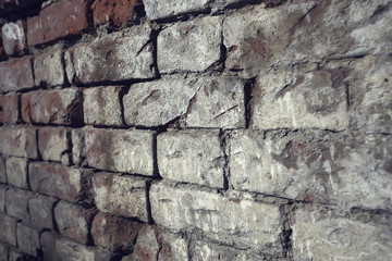 old brick wall background / abstract vintage background, vintage stones, bricks texture