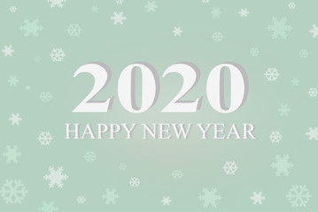 Happy New Year 2020,Greeting cards,Vector illustration.background