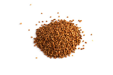 buckwheat slide on a white background isolate