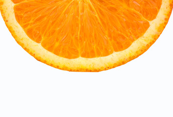 Fresh orange isolated on white background.