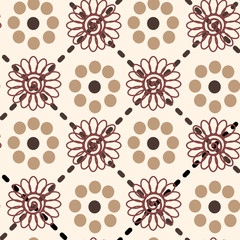 seamless floral pattern with flowers