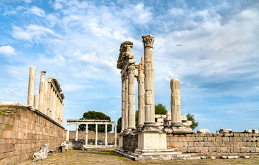 The Temple of Trajan in Pergamon, Turkey