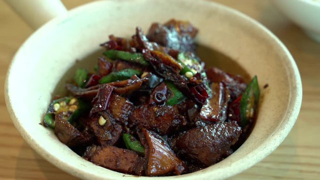 dried bak kut teh with rice