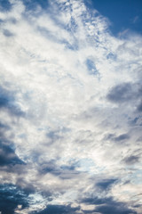 blue sky with white clouds