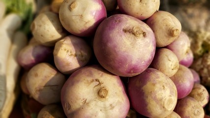 Turnips on the market