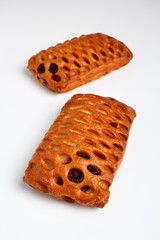 Viennoiserie. Apple and Blueberry Puff Pastry.