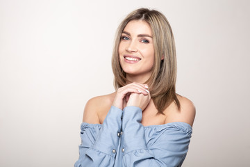 portrait of young woman smiling