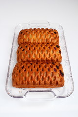 Viennoiserie. Apple and Blueberry Puff Pastry.