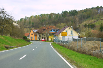 Fototapeta na wymiar Dittwar Stadtteil von Tauberbischofsheim