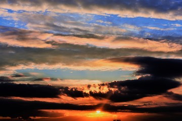 Wonderful sunset clouds