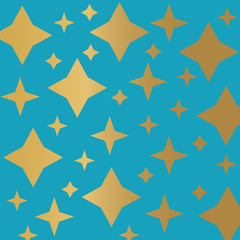 golden star pattern- vector illustration
