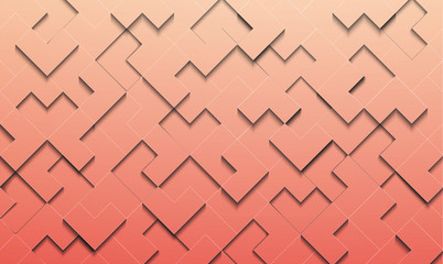 Three-dimensional perspective background Pink in different layers, unequal, shiny and beautiful.3d adstract feeling sweet valentine