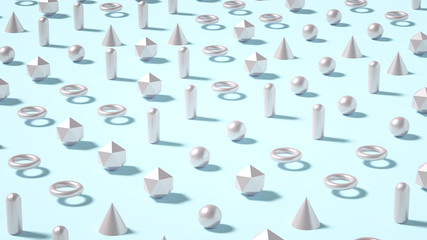 Beautiful background with geometric shape. 3d illustration, 3d rendering.