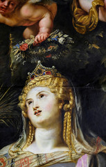 Particolare di S. Domitilla dalla pala d'altare di P. Rubens in Chiesa Nuova
