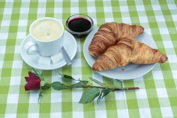 french breakfast on a table