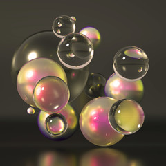 Beautiful background with geometric shape. 3d illustration, 3d rendering.