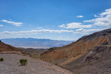 The trail at Towne Pass that is located between Stovepipe Wells and Panamint Valley, United States