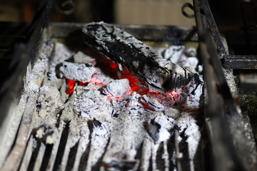 Fireplace burning. Warm cozy burning fire close up.Fire background